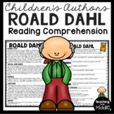 Children's Author Roald Dahl Biography Reading Comprehensi