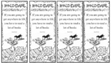 Roald Dahl Bookmarks  (Mindful Colouring)