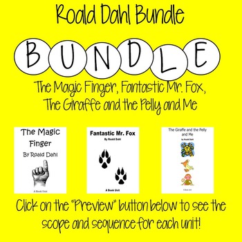 Preview of Roald Dahl Bundle