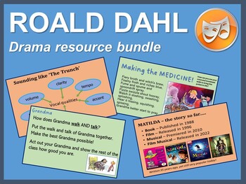 Preview of Roald Dahl DRAMA bundle: Matilda, George's Marvellous Medicine and Quiz!