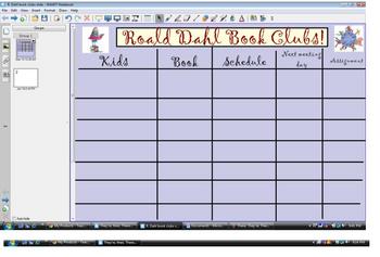 Preview of Roald Dahl Literature Circle SMART file