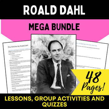 Preview of Roald Dahl Mega Bundle - Lesson Plans, Group Activities and Quizzes