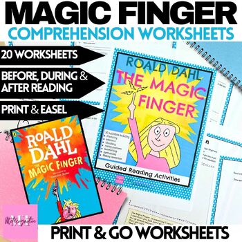 Preview of Roald Dahl's Magic Finger Reading Comprehension Worksheets