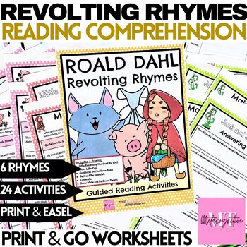 Preview of Roald Dahl's Revolting Rhymes Reading Comprehension Worksheets