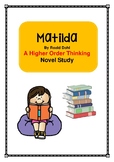 Roald Dahl's "Matilda" Chapter by Chapter Novel Study- Hig