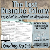 Roanoke Colony | Author's Purpose, Evidence, Comprehension