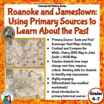 Preview of Roanoke and Jamestown: Using Primary Resources to Learn about the Past