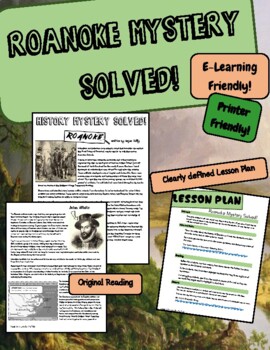 Preview of Roanoke and the Lost Colony: History Mystery SOLVED!
