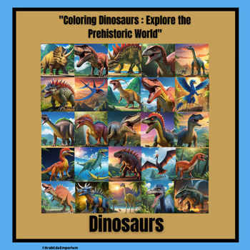 Preview of Roar and Color: A Dinosaur Coloring Book