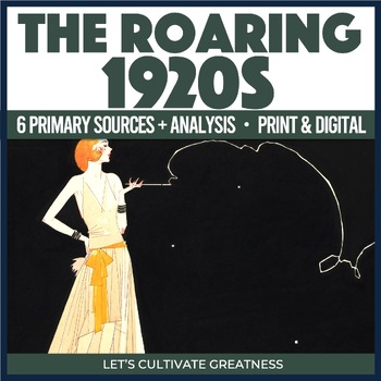 Preview of Roaring 1920s Primary Sources Activity Analysis Worksheets 6-Pack