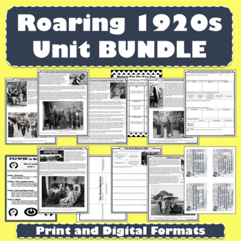 Preview of Roaring 1920s (Roaring Twenties) Unit BUNDLE (PDF and Digital Formats)