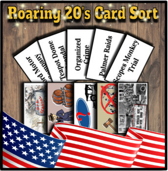 Preview of Roaring 20's Card Sort, TEK Aligned, STAAR REVIEW