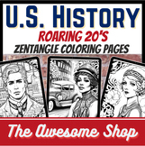 Roaring Twenties Flapper Coloring Pages 1920's History, Li