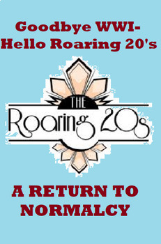 Preview of Roaring 20's- Introduction and A Return to Normalcy FULL LESSON PLAN!