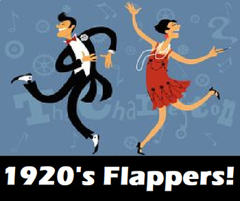 Preview of Roaring 20's Women- Flappers PPT, Video, Worksheet FULL LESSON PLAN!