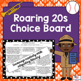 Editable Roaring 20s Choice Board