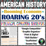 Roaring 20s Economy Political Cartoon Analysis - 1920s - P