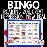 Roaring 20s Great Depression New Deal Bingo Game EOC Review