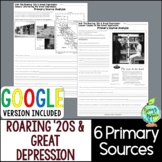 Roaring '20s & Great Depression Primary Documents Activity