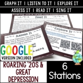Roaring '20s & Great Depression Stations Activity | Includ