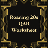 Roaring 20s QAR Worksheet