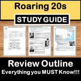 Roaring 20s Review - US History Study Guide - STAAR Test Prep EOC