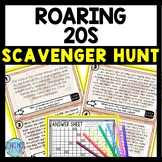 Roaring 20s Scavenger Hunt Reading Comprehension Activity