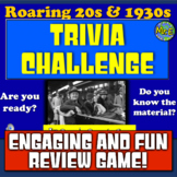 Roaring 20s 1930s Review Game | Review themes from 1920s a
