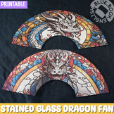 Roaring Dragon Fan Craft, Chinese Zodiac, Chinese New Year, CNY