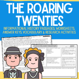 Roaring Twenties: No-Prep Packet {Passages, Worksheets, Re