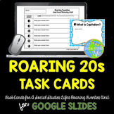 Roaring Twenties Task Cards DISTANCE LEARNING