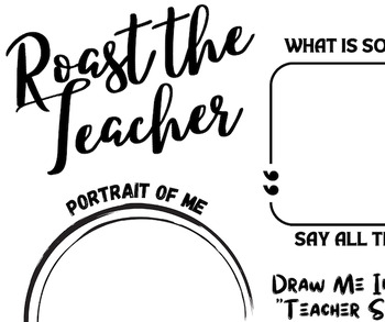 End of Year Activity - Roast Your Teacher - Memory Book Google Slides - No  Prep!