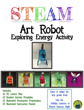 Preview of Robart the Art Robot STEAM Energy Activity
