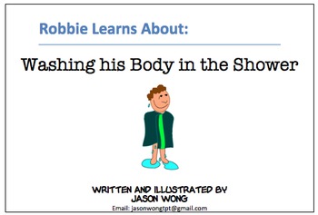 Preview of Robbie Learns About: Washing his Body in the Shower - a social narrative