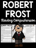Poet Robert Frost Biography Reading Comprehension Workshee