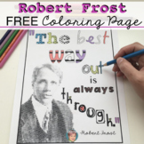 FREE National Poetry Month Activity | Robert Frost Quote C