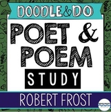 Robert Frost - Poet and Poem Study - Doodle Notes, Doodle Article, Flip Book