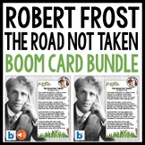 Robert Frost Poetry Analysis Road Not Taken BOOM Cards wit