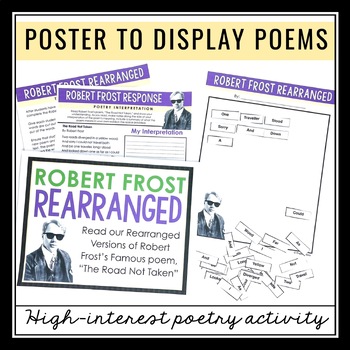 THE ROAD NOT TAKEN BY ROBERT FROST ACTIVITY by Presto Plans | TpT