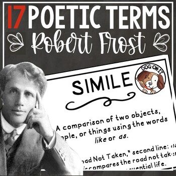 Preview of Robert Frost and Figurative Language Poetry The Road Not Taken and More