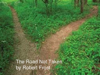 Robert Frost and The Road Not Taken Powerpoint 47 slides by Julie Moore