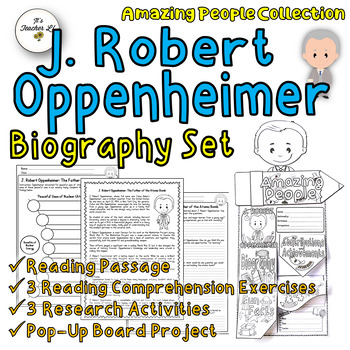 Preview of Robert Oppenheimer Biography Research Project Integrated Study Sub Plan 4th-6th