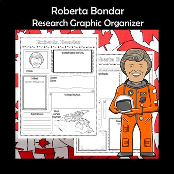 Preview of Roberta Bondar Biography Research Graphic Organizer