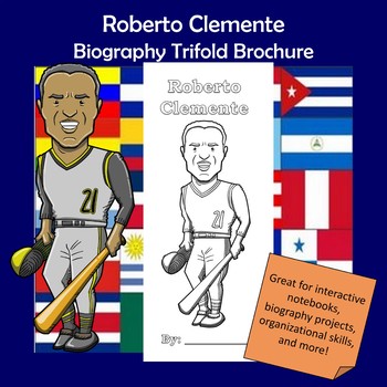 Roberto Clemente Biography Trifold Brochure