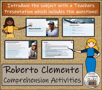 Roberto Clemente Worksheet Word Search Activity Baseball Hispanic Heritage