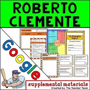 Preview of Roberto Clemente | Journeys 3rd Grade Unit 1 Lesson 5 | Google Slides