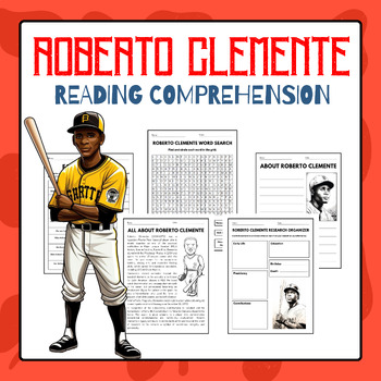 Preview of Roberto Clemente - Reading Comprehension | Hispanic Heritage Month Activities