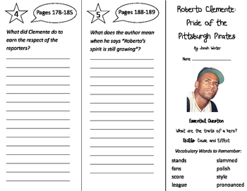 Roberto Clemente Biography Trifold Brochure