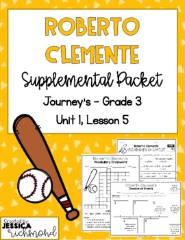 Preview of Roberto Clemente - Supplemental Packet
