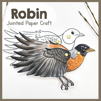 Preview of Robin | Jointed Animal Craft | Articulated Craft | Robins